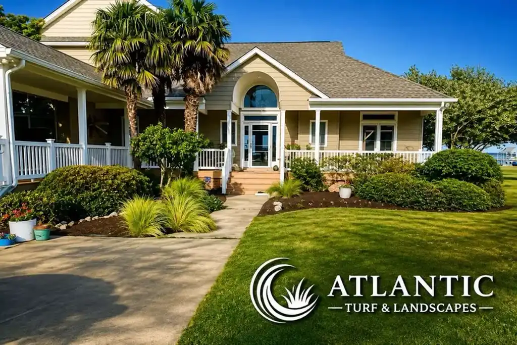 Atlantic Turf and Landscapes landscaped home